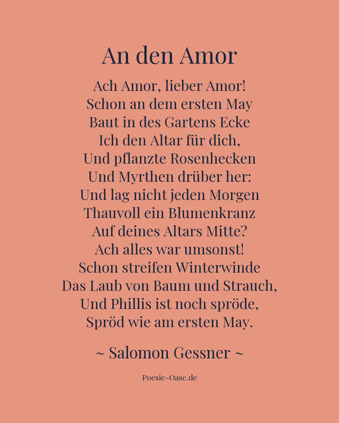 Illustration zu An den Amor