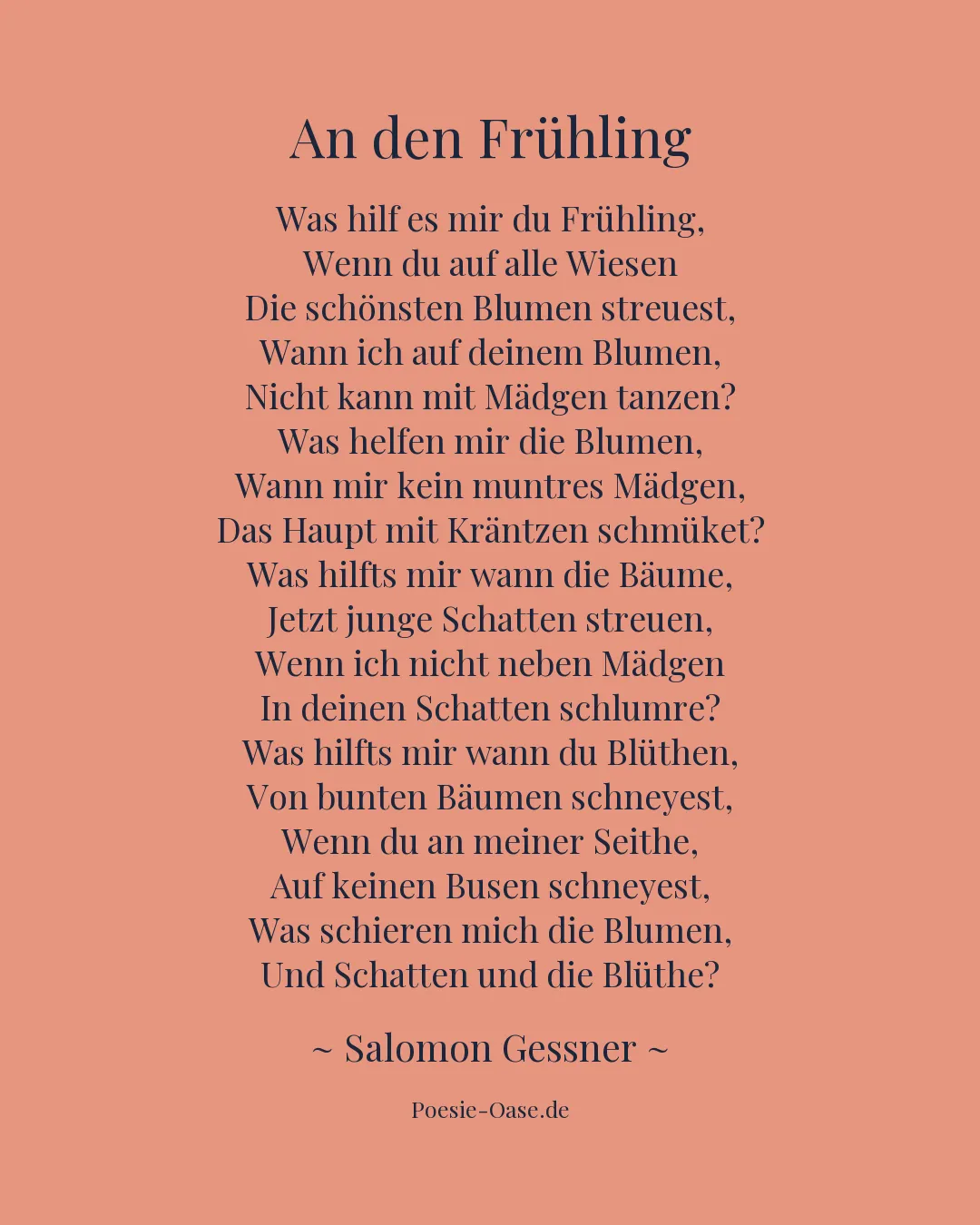 Illustration zu An den Frühling