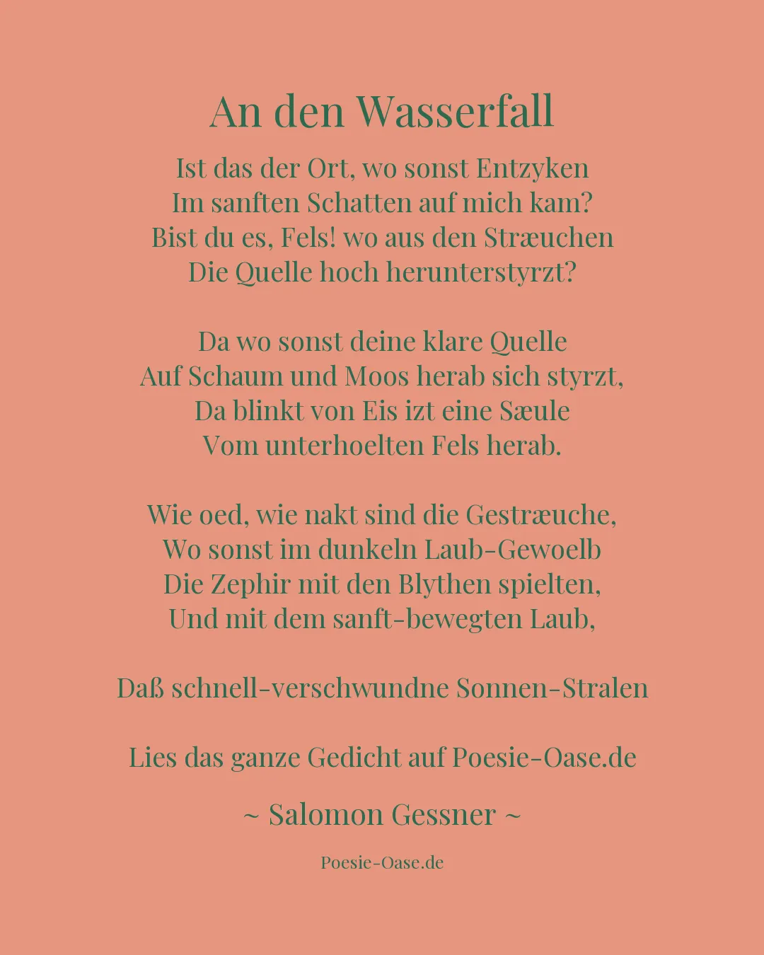 Illustration zu An den Wasserfall