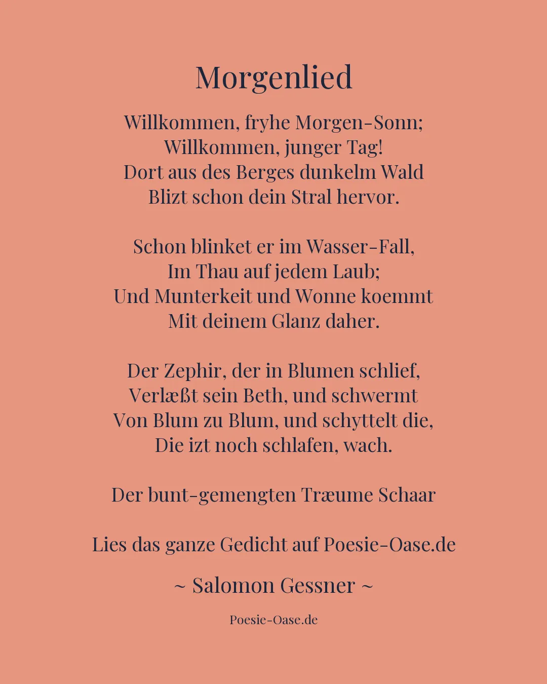 Illustration zu Morgenlied