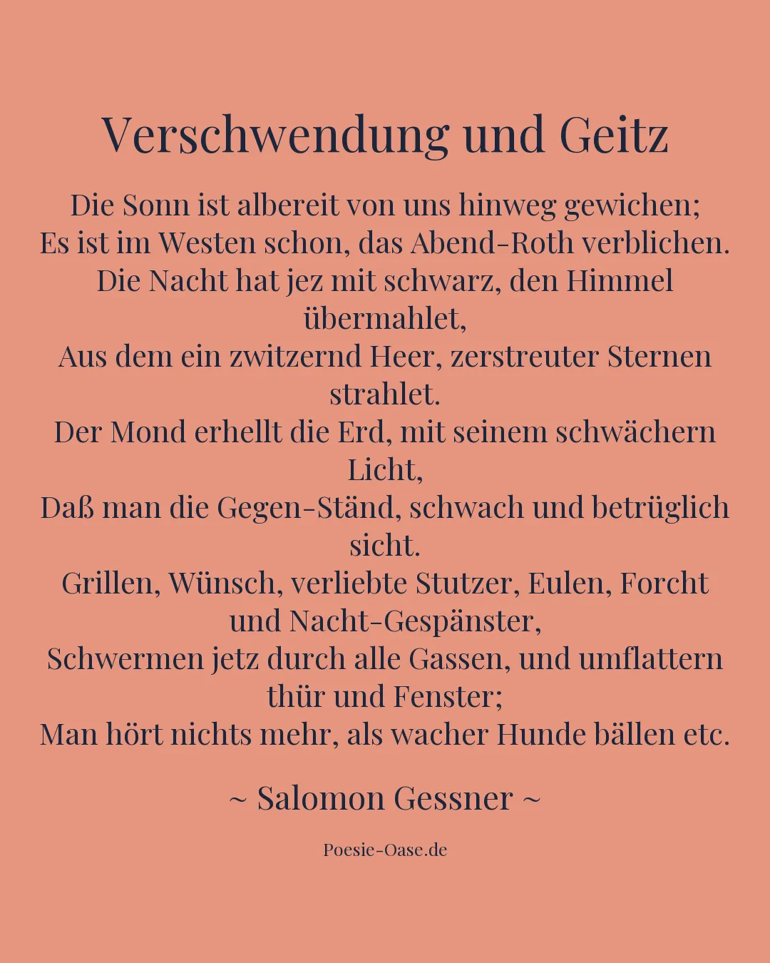 Illustration zu Verschwendung und Geitz