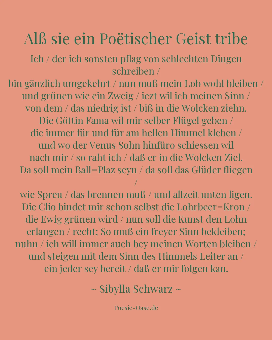 Illustration zu Alß sie ein Poëtischer Geist tribe