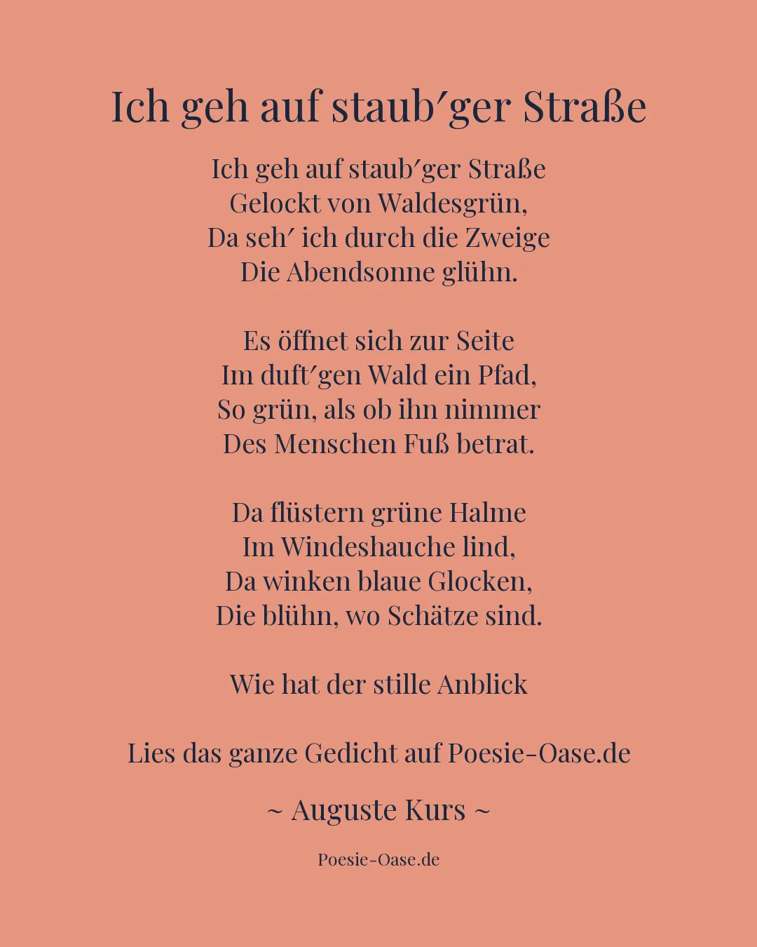 Illustration zu Ich geh auf staub′ger Straße