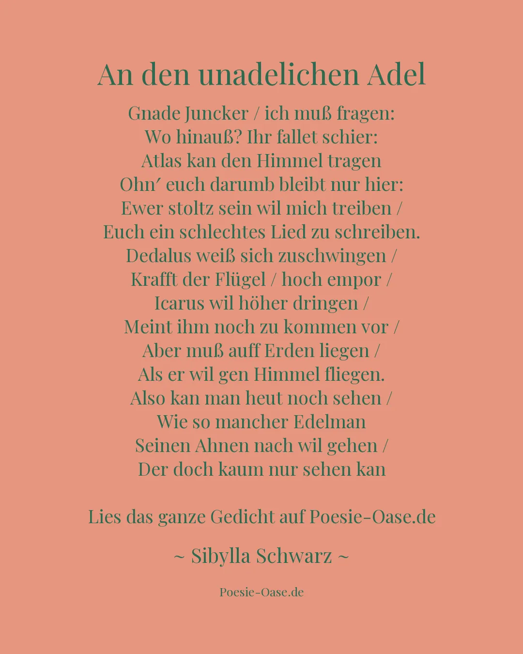 Illustration zu An den unadelichen Adel