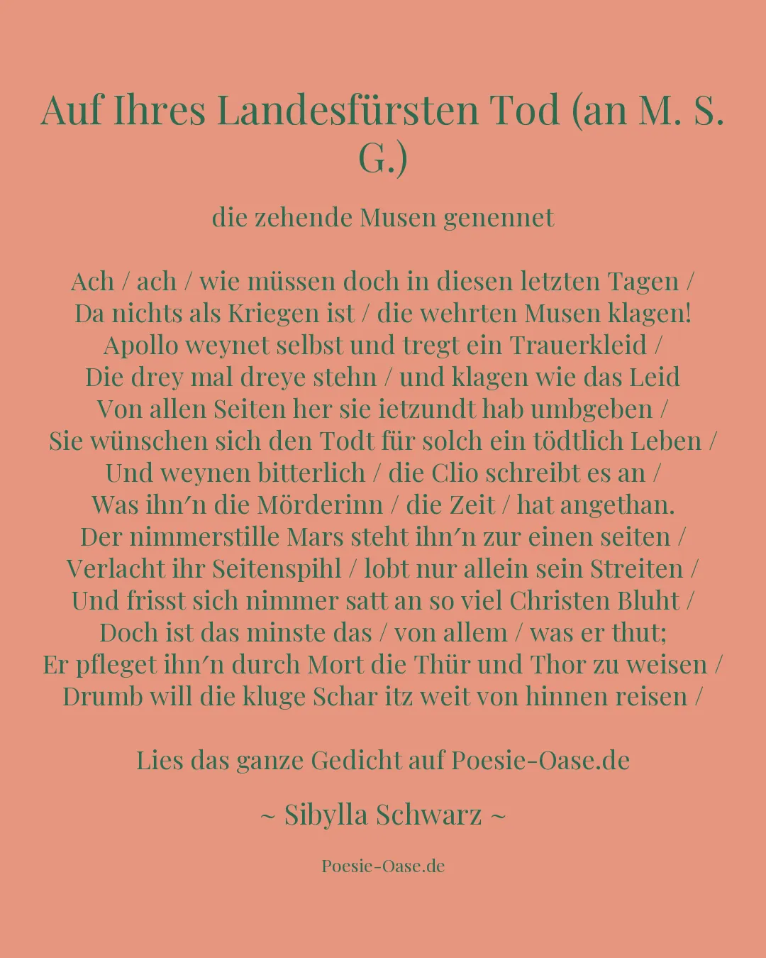 Illustration zu Auf Ihres Landesfürsten Tod (an M. S. G.)