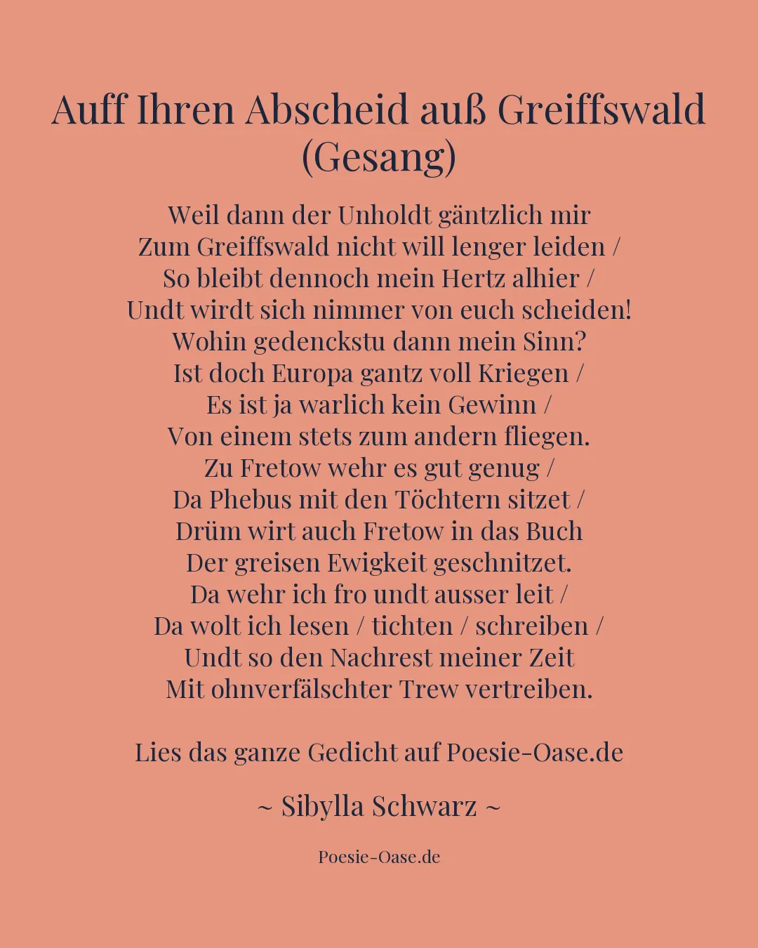 Illustration zu Auff Ihren Abscheid auß Greiffswald (Gesang)