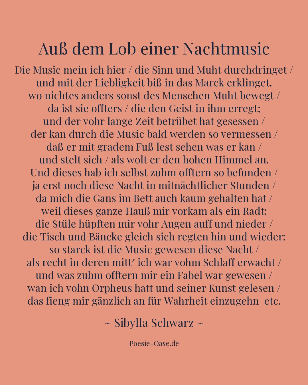 Illustration zu Auß dem Lob einer Nachtmusic