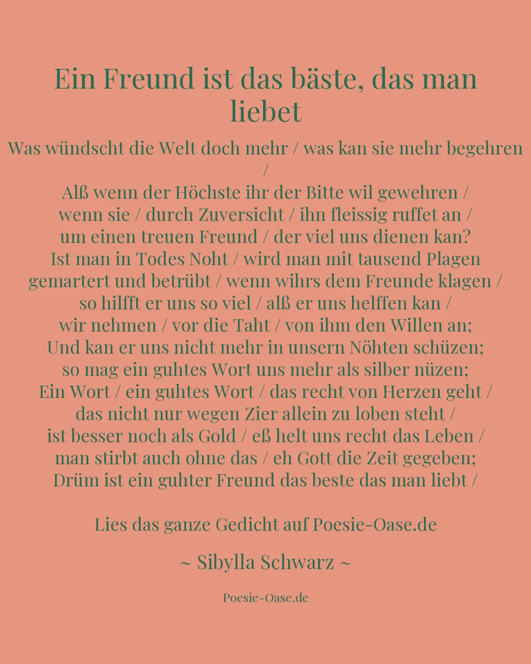 Illustration zu Ein Freund ist das bäste, das man liebet