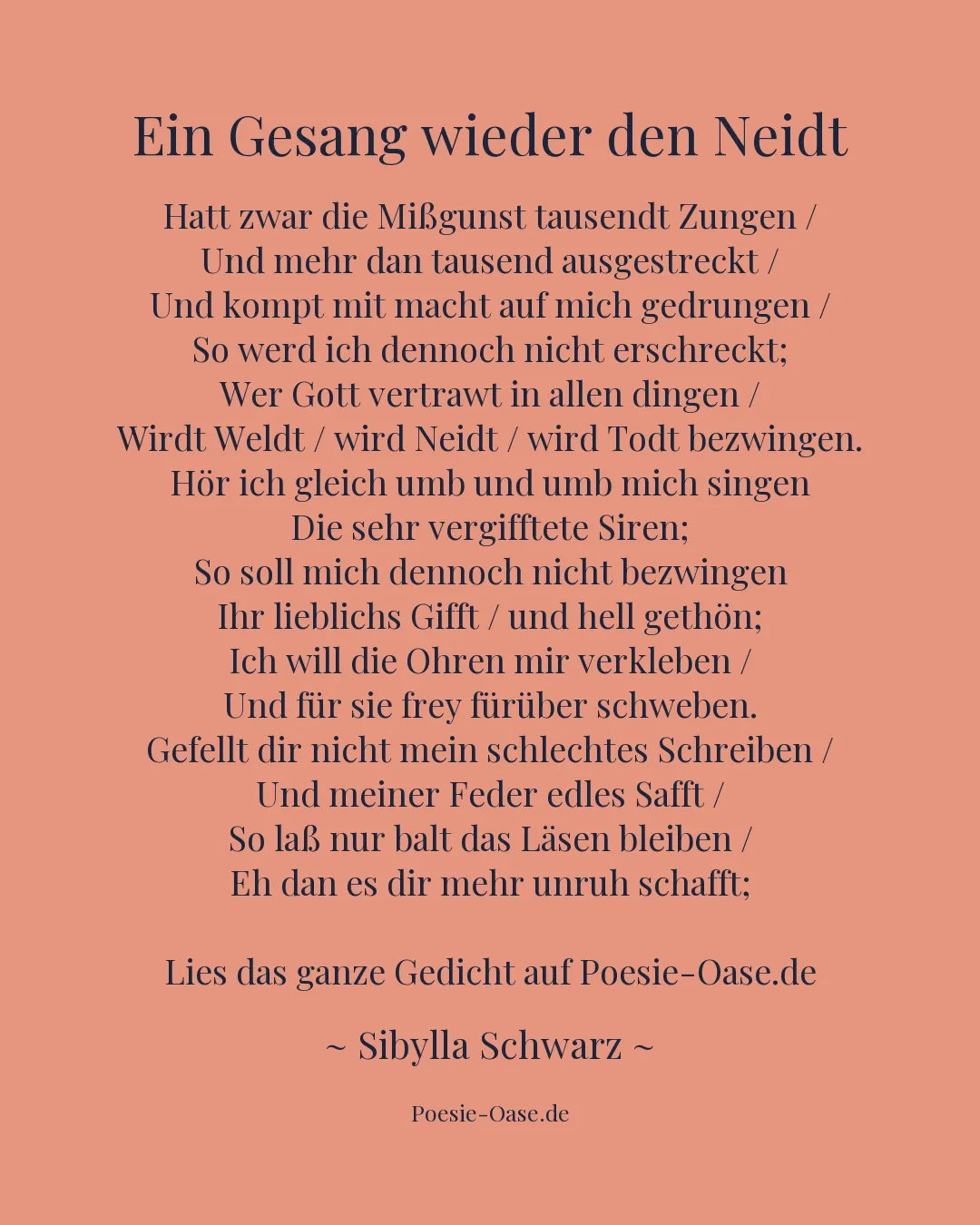 Illustration zu Ein Gesang wieder den Neidt