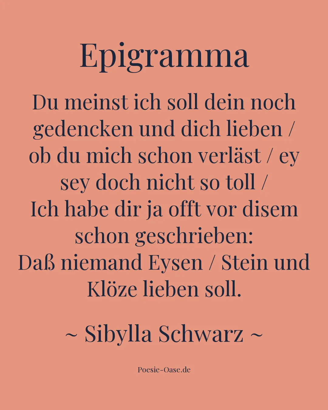 Illustration zu Epigramma