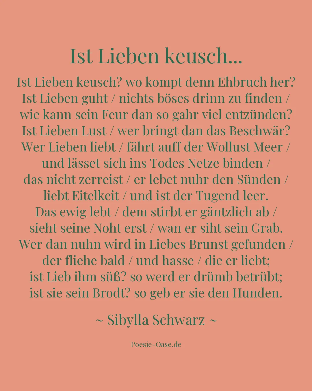Illustration zu Ist Lieben keusch...