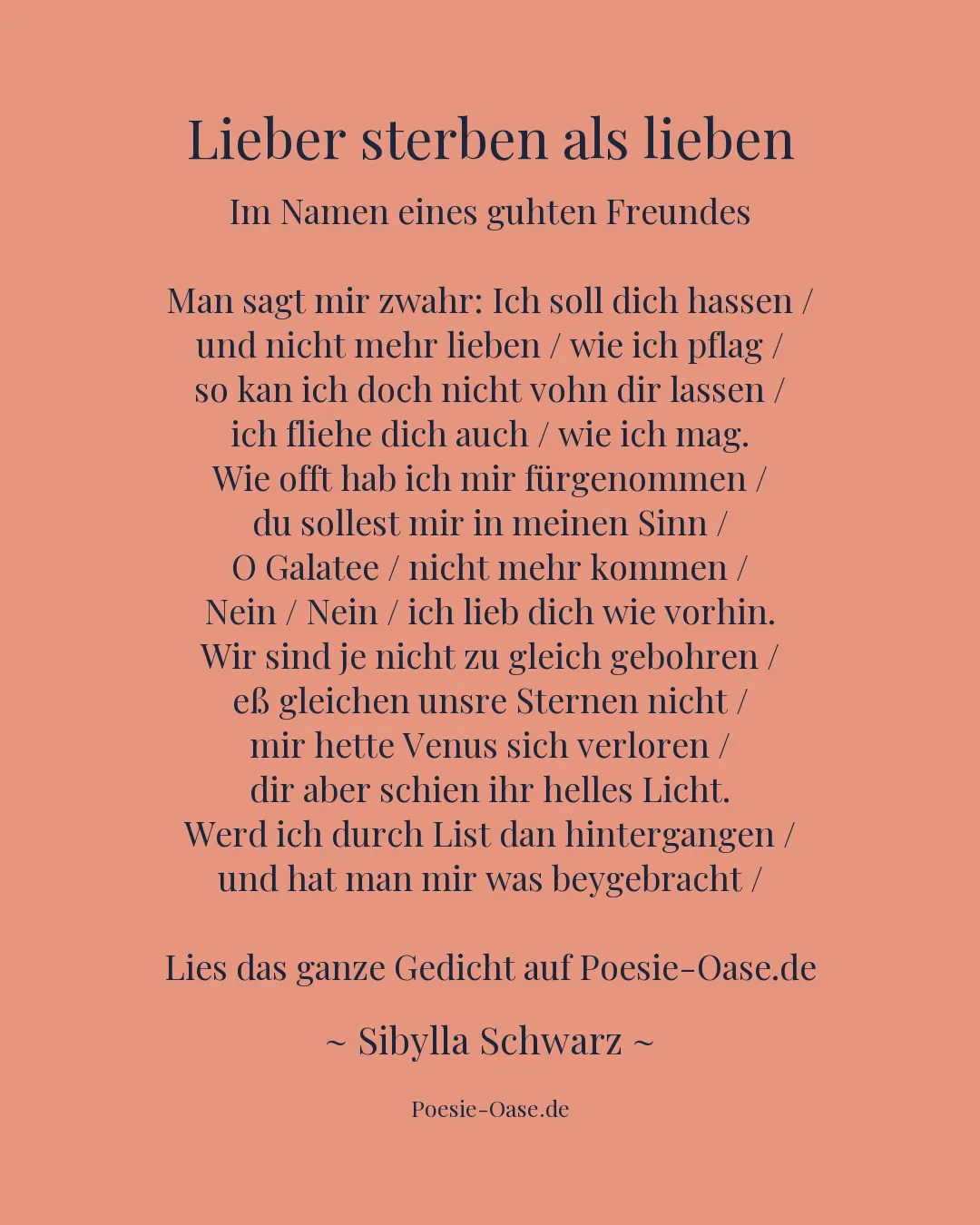 Illustration zu Lieber sterben als lieben
