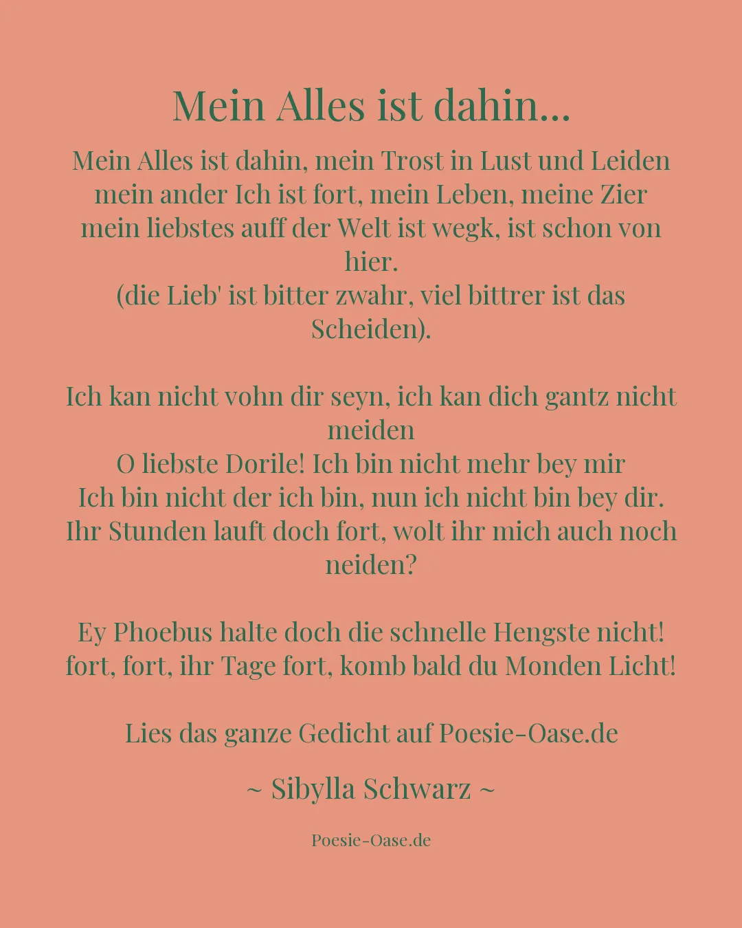 Illustration zu Mein Alles ist dahin...