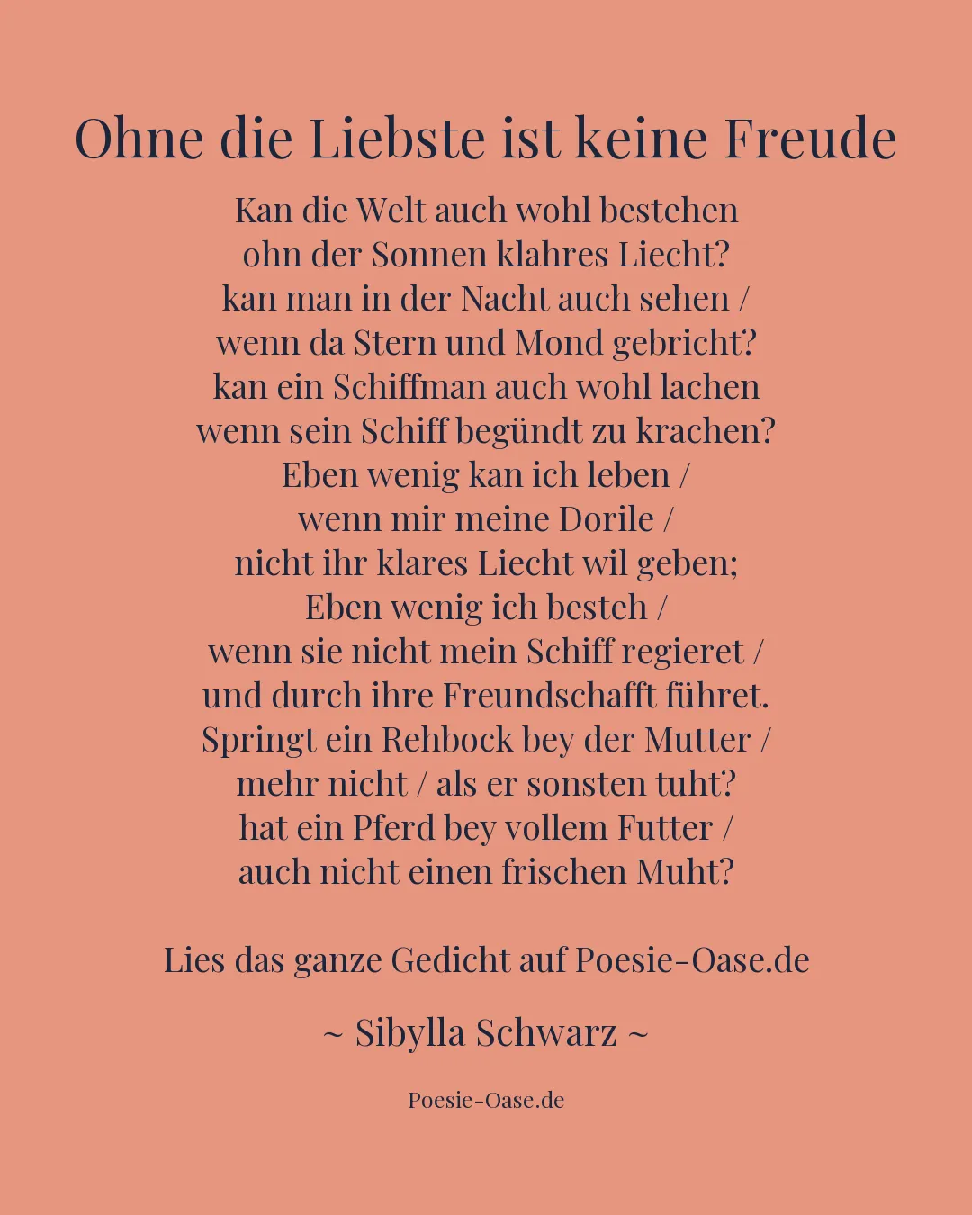 Illustration zu Ohne die Liebste ist keine Freude
