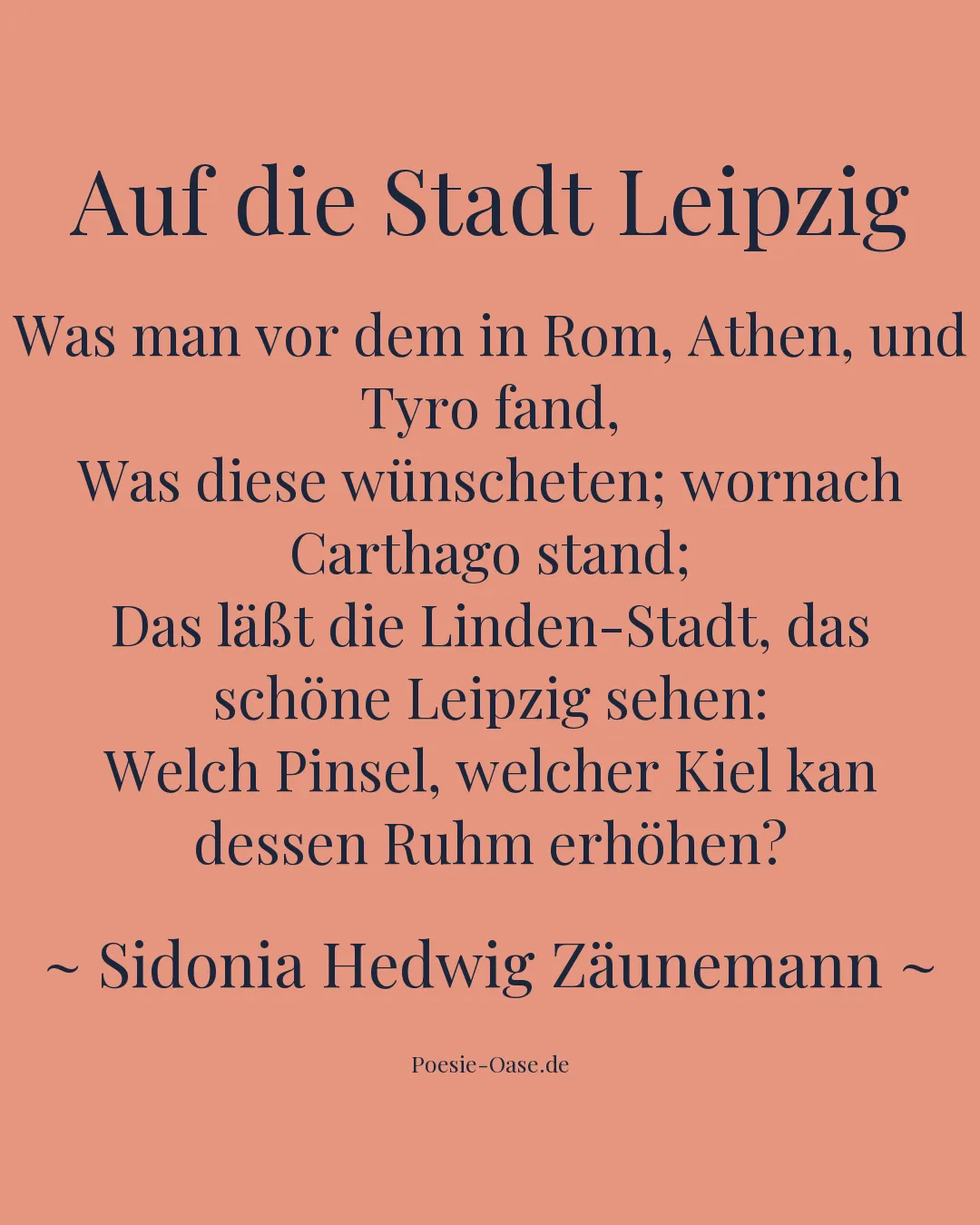 Illustration zu Auf die Stadt Leipzig