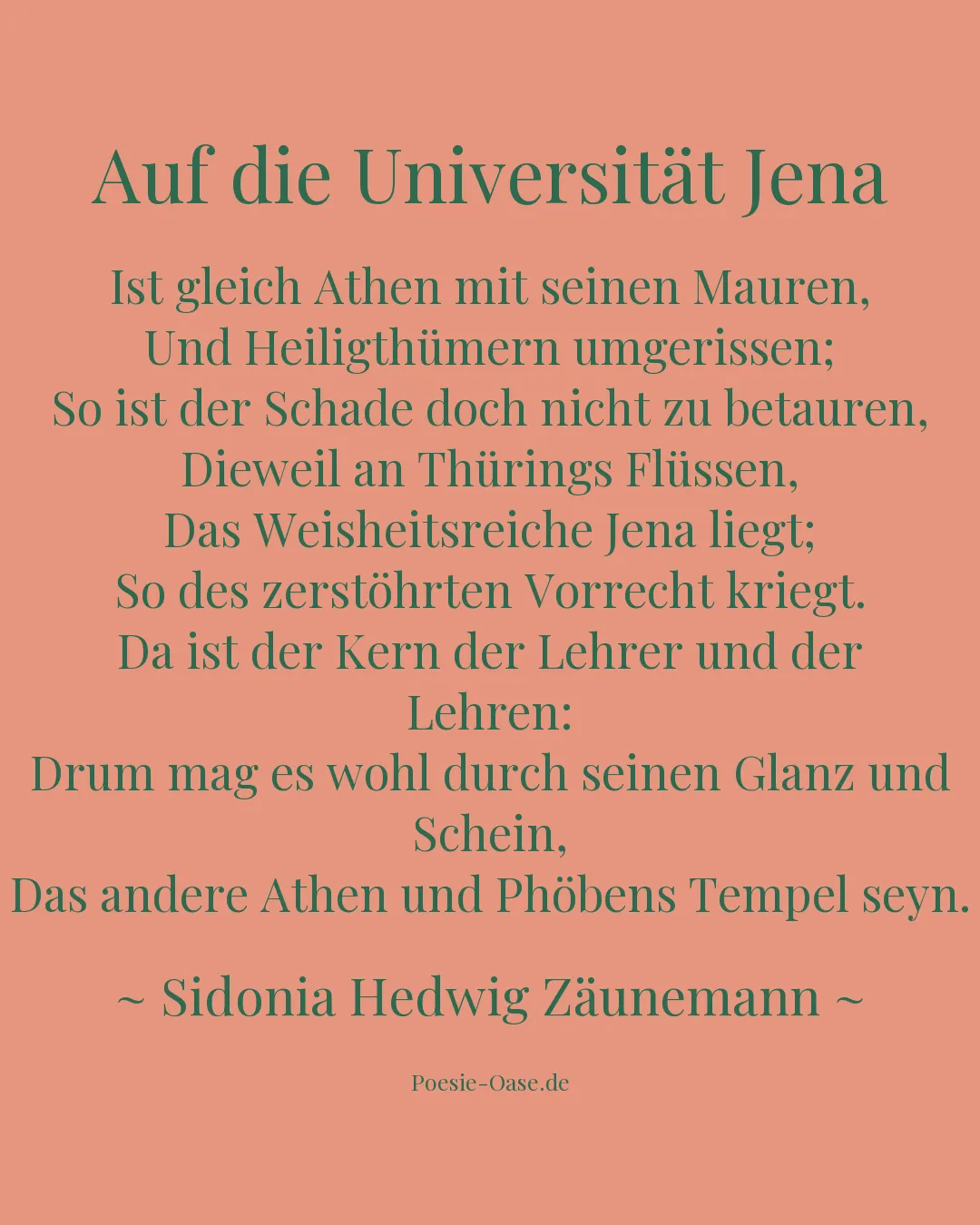 Illustration zu Auf die Universität Jena