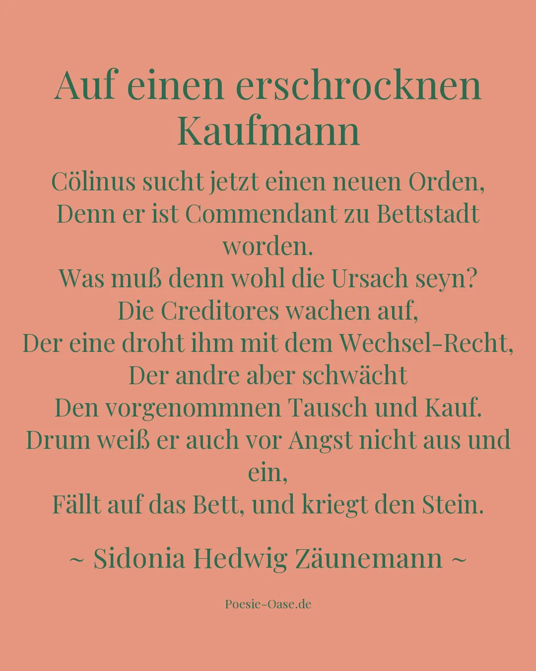 Illustration zu Auf einen erschrocknen Kaufmann