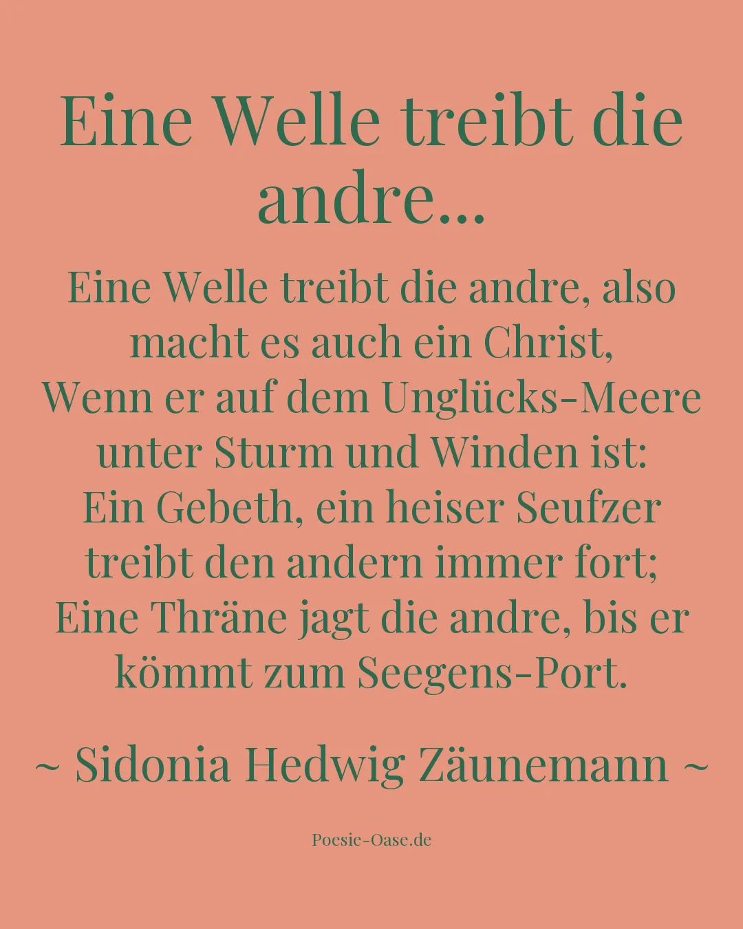 Illustration zu Eine Welle treibt die andre...