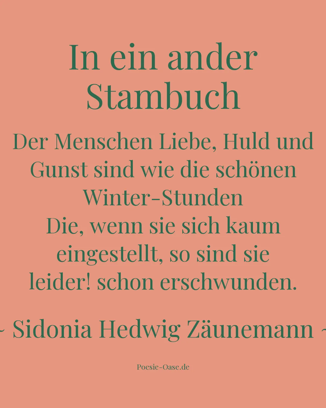 Illustration zu In ein ander Stambuch