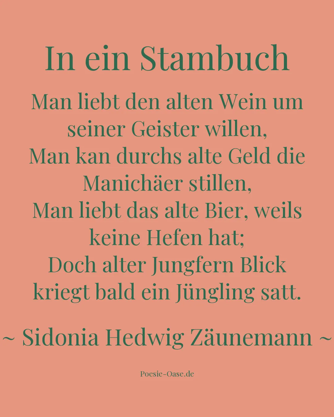 Illustration zu In ein Stambuch