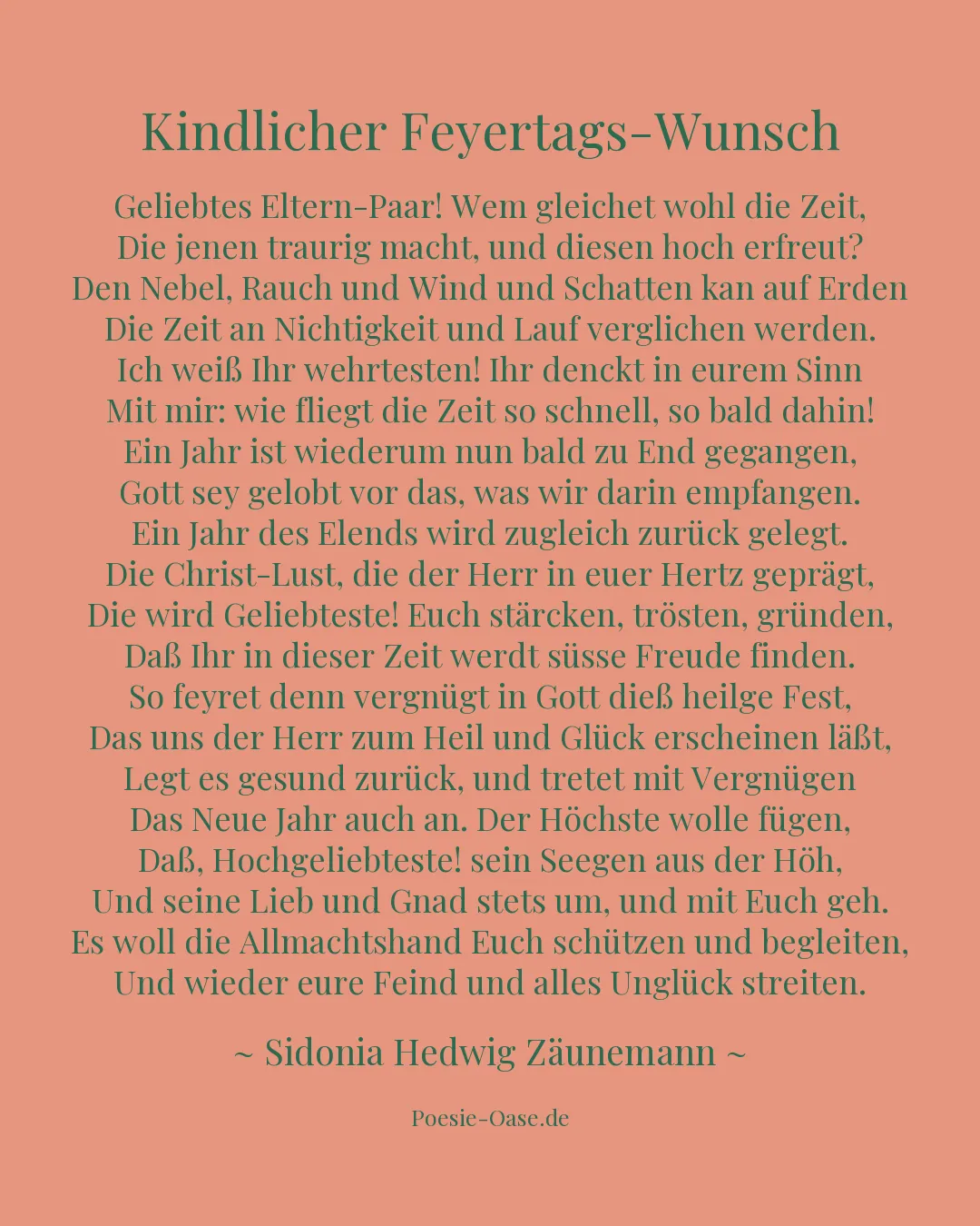 Illustration zu Kindlicher Feyertags-Wunsch