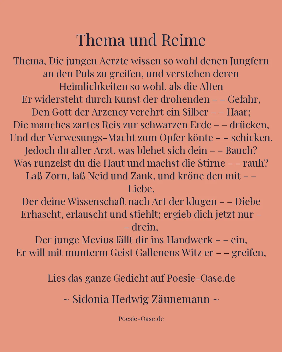 Illustration zu Thema und Reime