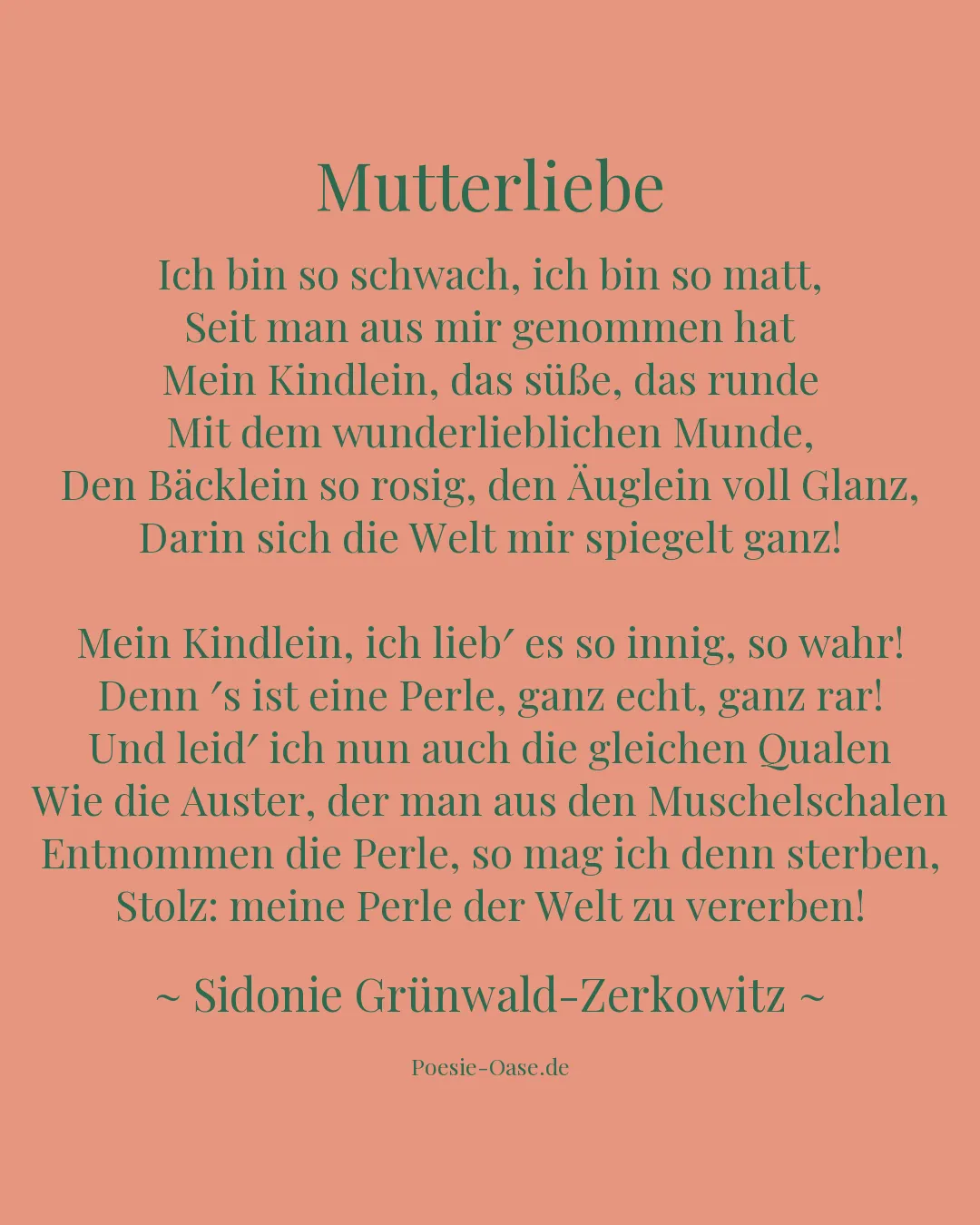 Illustration zu Mutterliebe