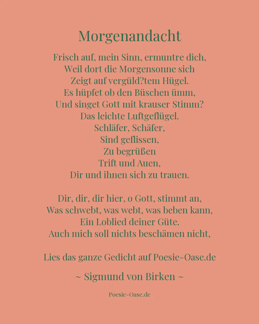 Illustration zu Morgenandacht