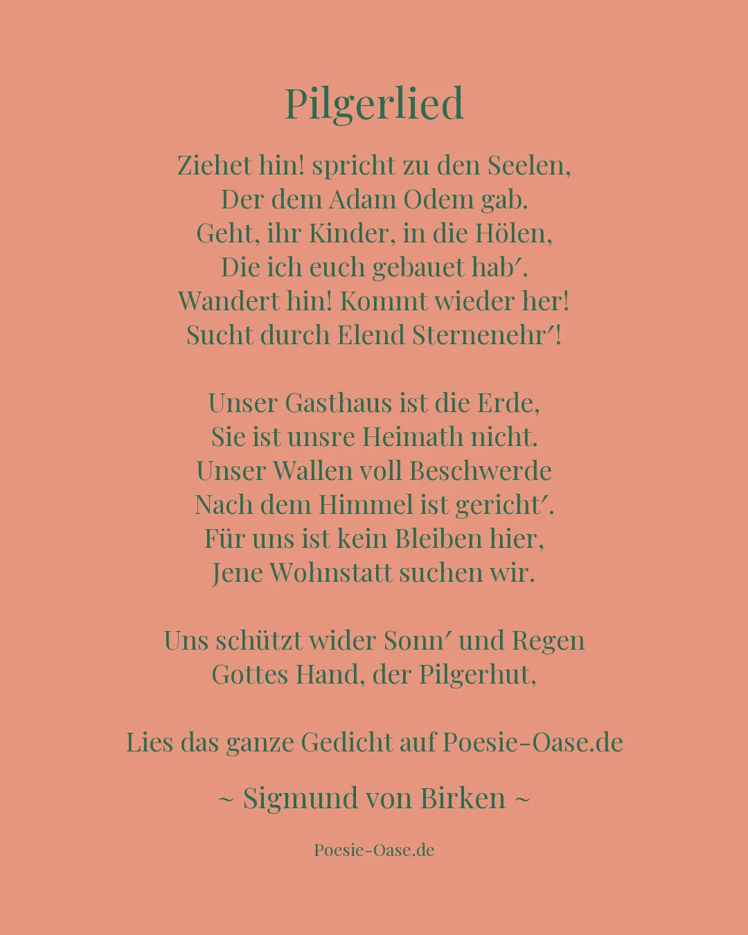Illustration zu Pilgerlied