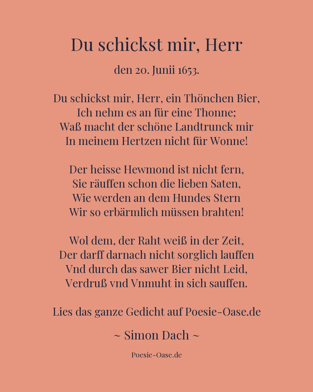 Illustration zu Du schickst mir, Herr