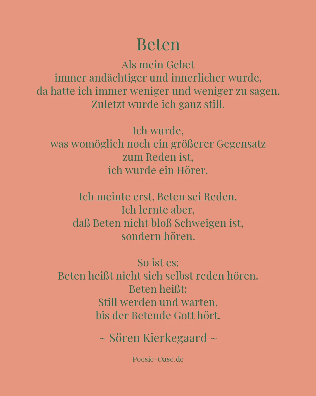 Illustration zu Beten