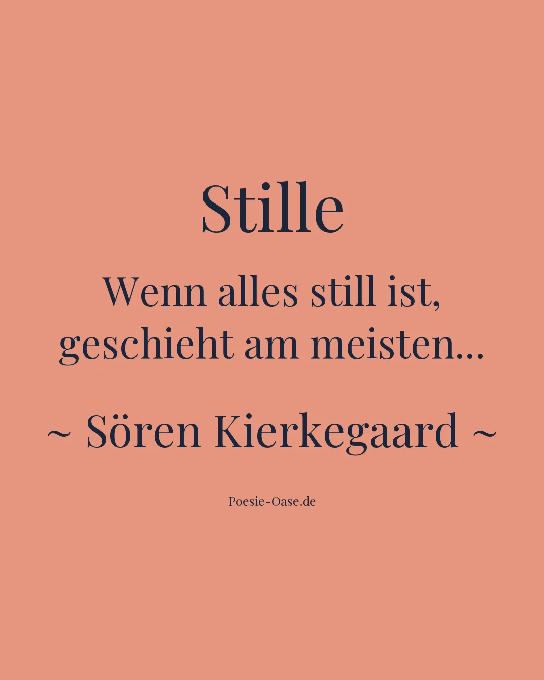 Illustration zu Stille