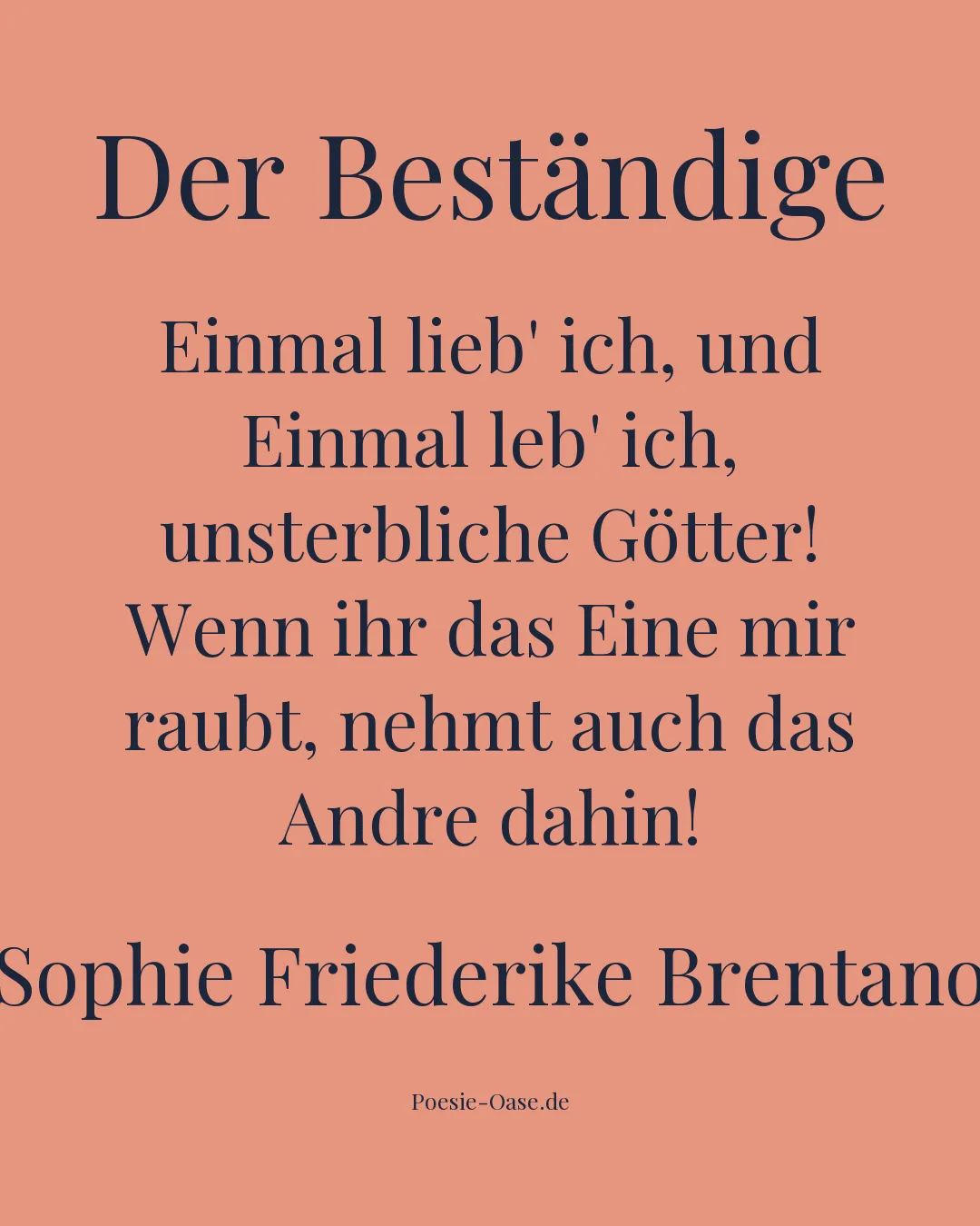 Illustration zu Der Beständige