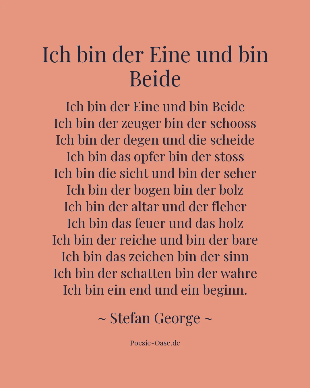 Illustration zu Ich bin der Eine und bin Beide