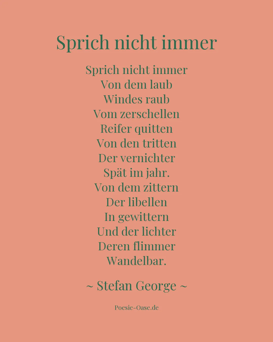 Illustration zu Sprich nicht immer