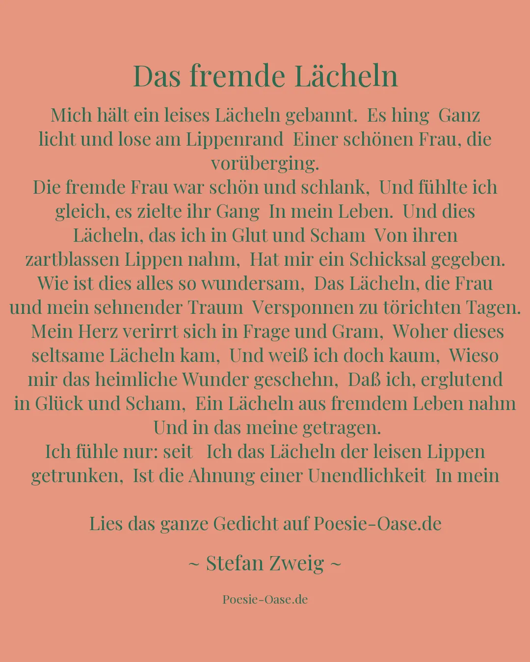 Illustration zu Das fremde Lächeln