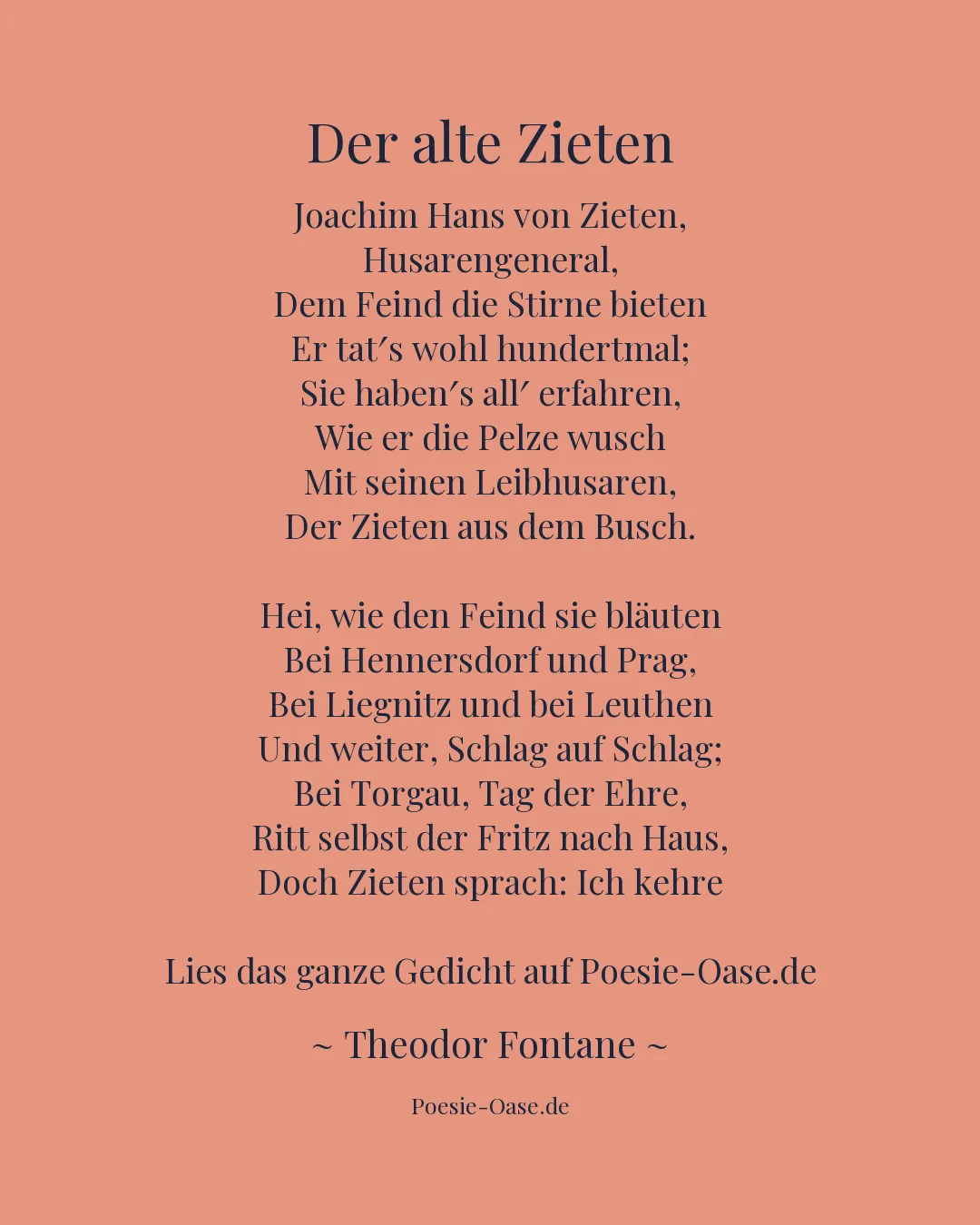 Illustration zu Der alte Zieten
