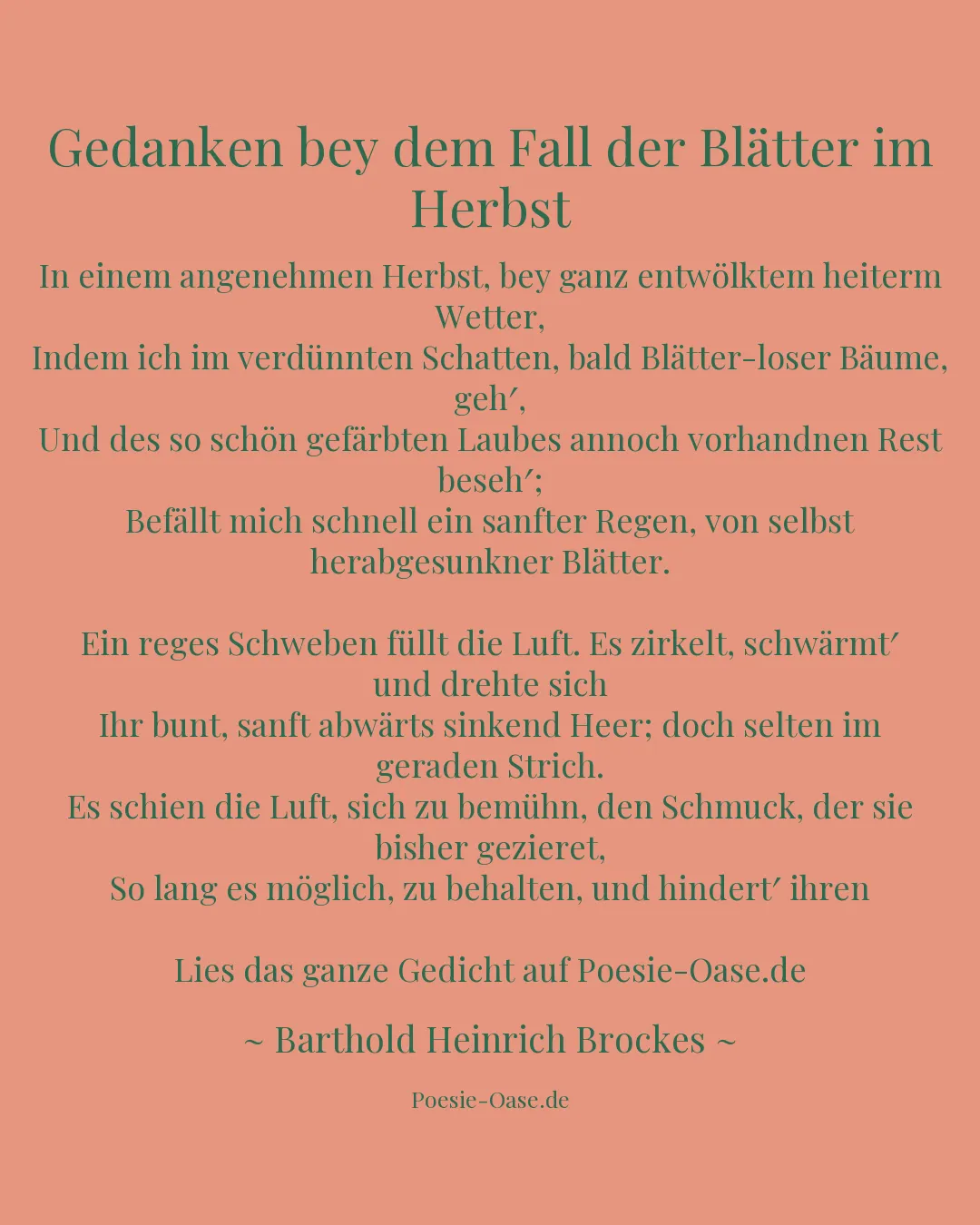 Illustration zu Gedanken bey dem Fall der Blätter im Herbst