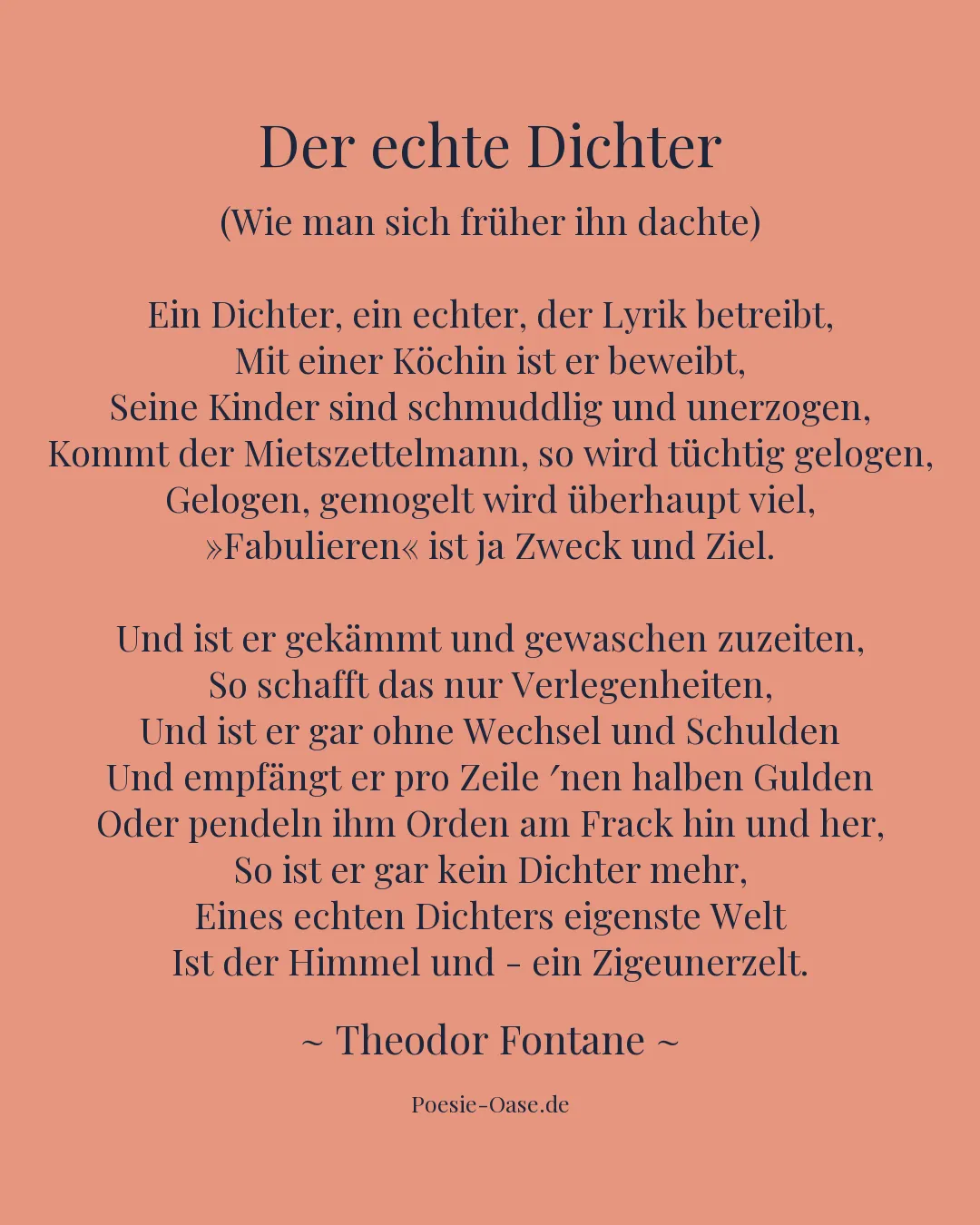 Illustration zu Der echte Dichter