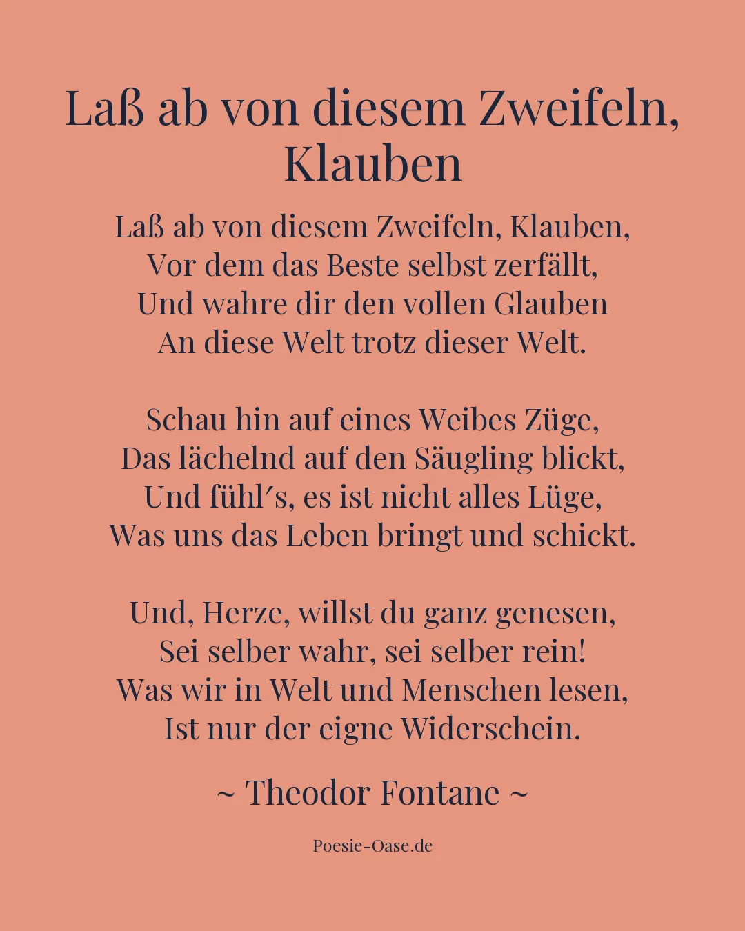 Illustration zu Laß ab von diesem Zweifeln, Klauben
