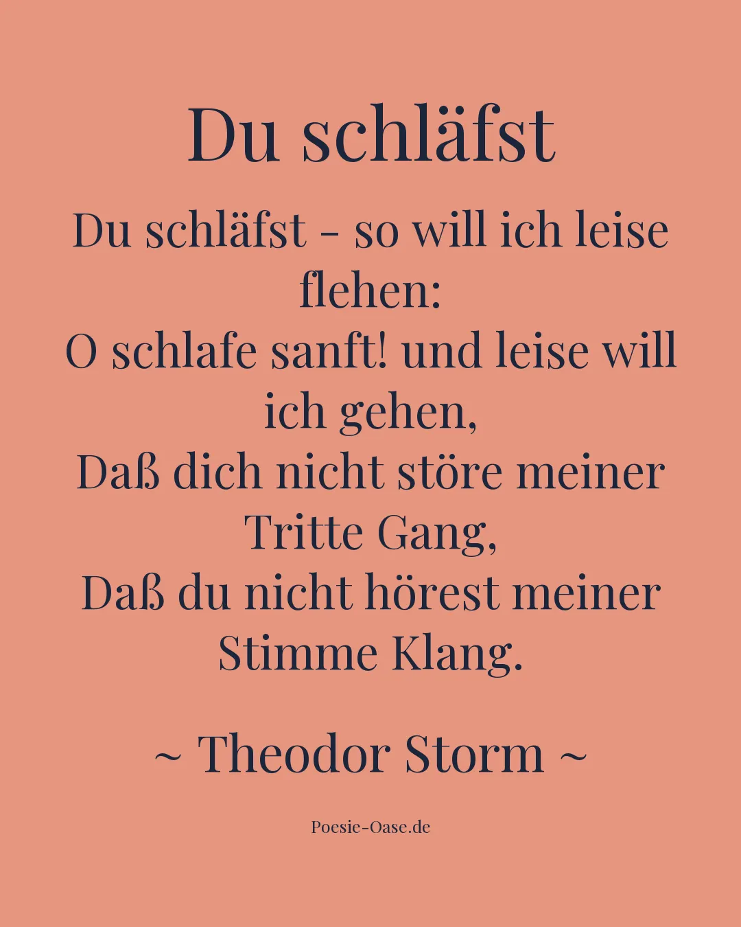 Illustration zu Du schläfst