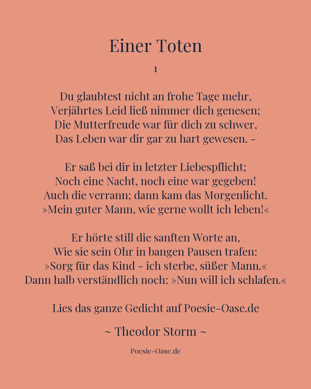Illustration zu Einer Toten