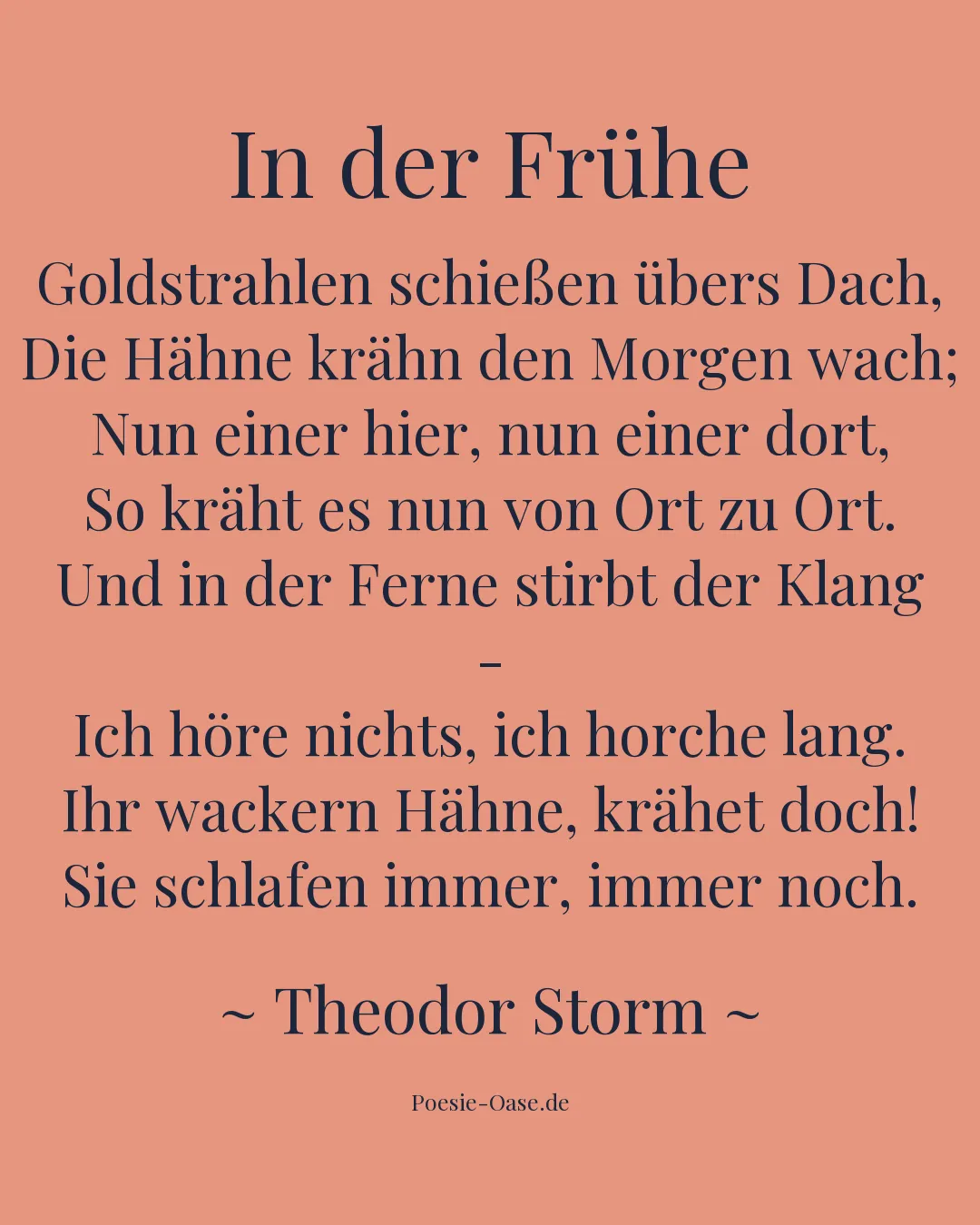 Illustration zu In der Frühe