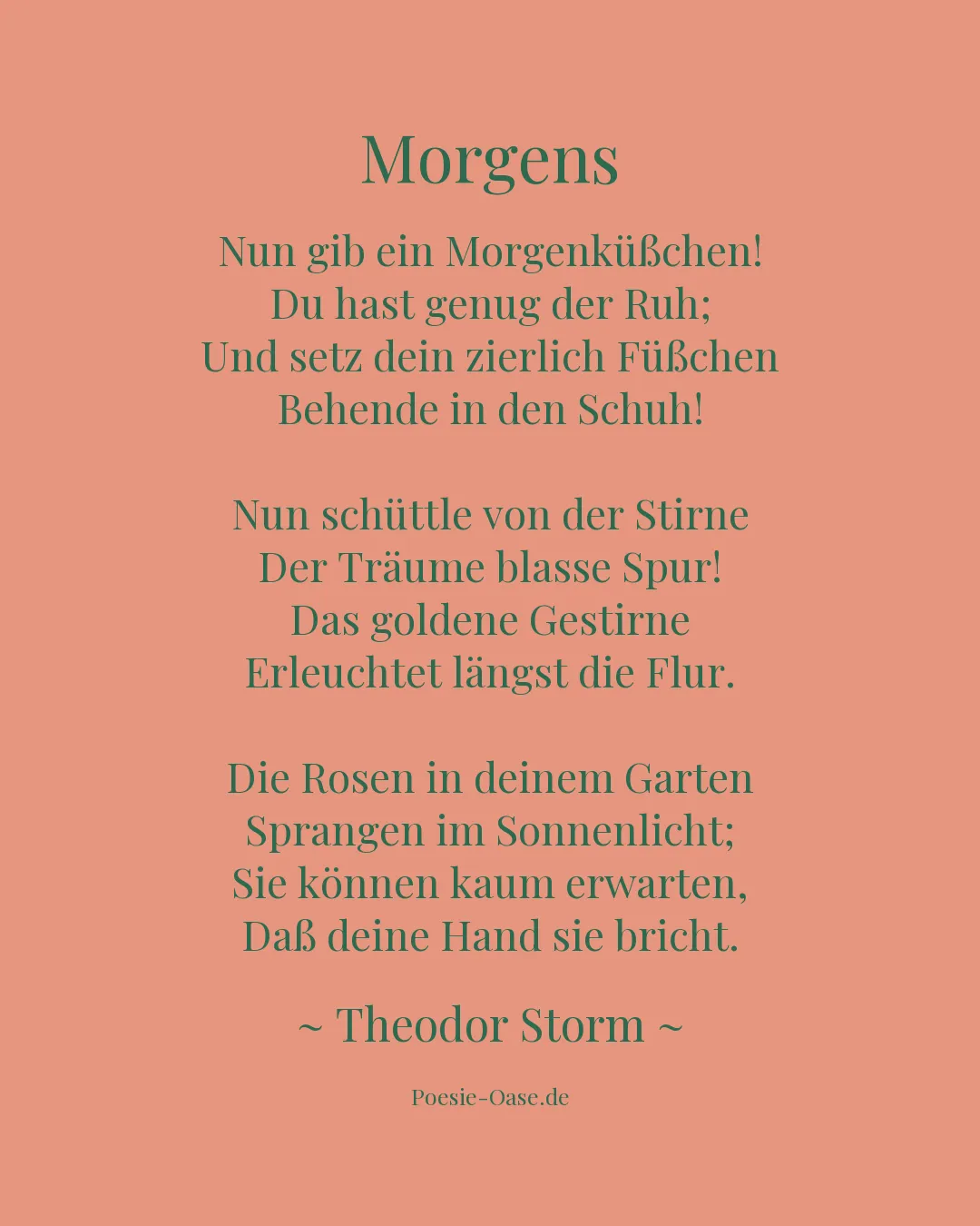 Illustration zu Morgens