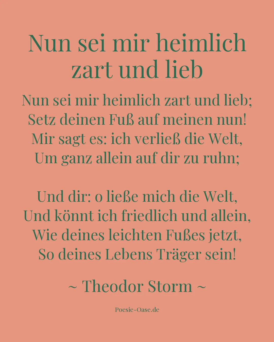 Illustration zu Nun sei mir heimlich zart und lieb
