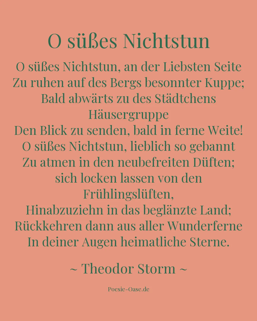 Illustration zu O süßes Nichtstun