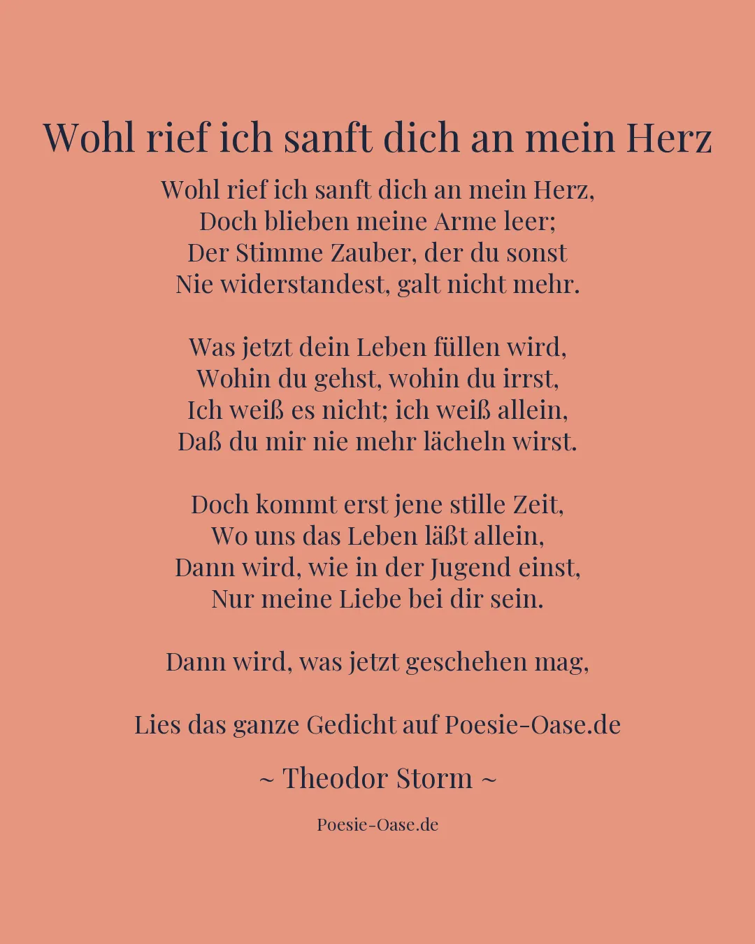 Illustration zu Wohl rief ich sanft dich an mein Herz