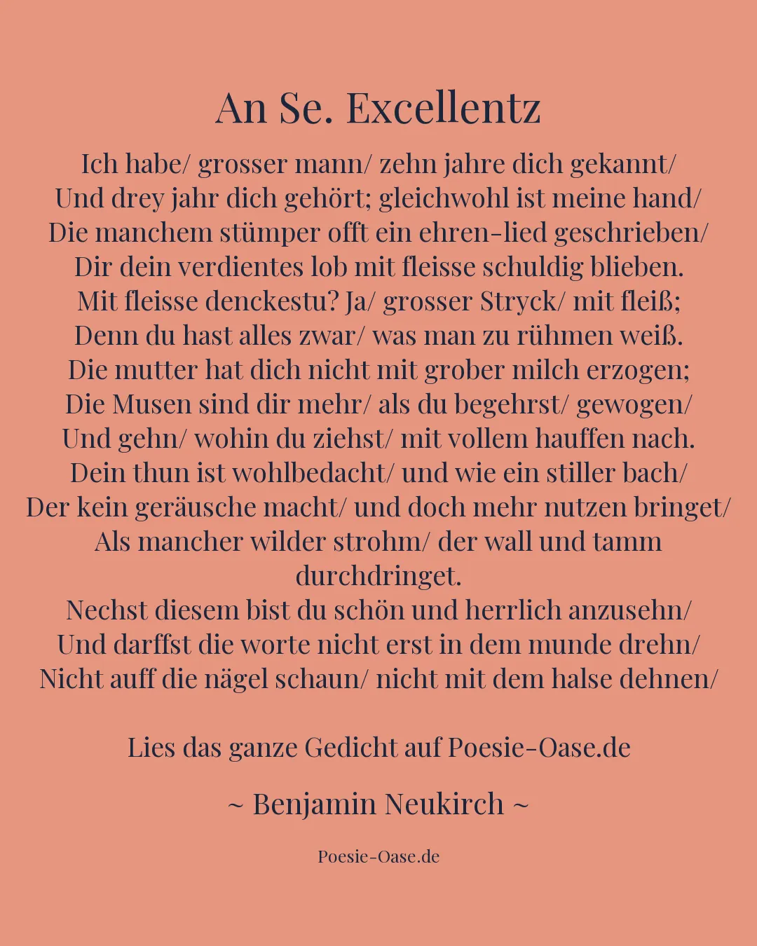 Illustration zu An Se. Excellentz