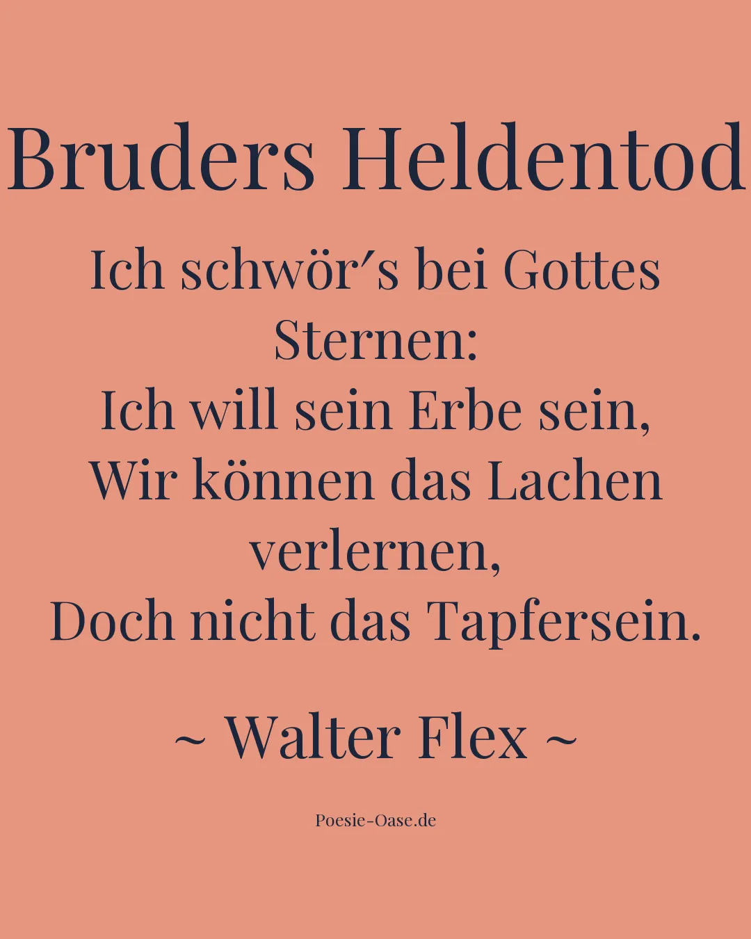 Illustration zu Bruders Heldentod