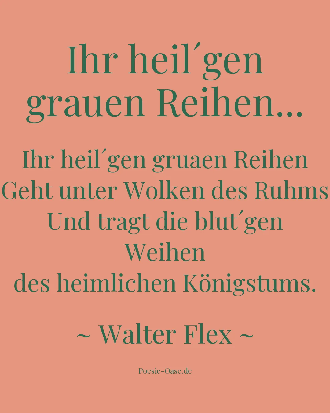 Illustration zu Ihr heil´gen grauen Reihen...